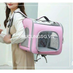 Balo stick mèo cửa trong suốt