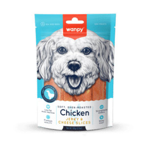 Wanpy Soft Chicken Jerky & Cheese Slices