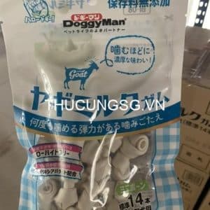 Xương nơ sữa dê Doggyman mini 14 cây