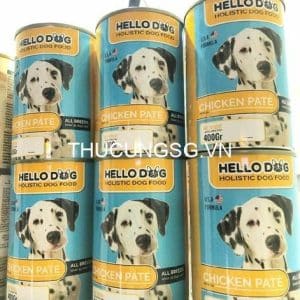 Pate chó HelloDog lon 400g - lon