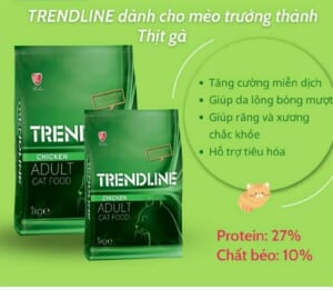 Thức ăn mèo lớn TrendLine Adult 1kg gà - bao