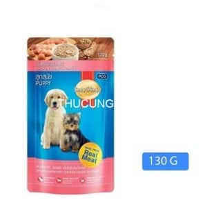 Pate cho chó smartheart puppy gói 130g gà gravy - gói