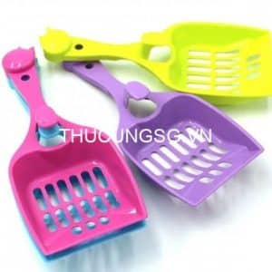 Xẻng ray cát đầu mèo có móc
