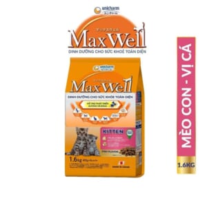 Hạt cho mèo con Maxwell vị cá - Bao 1.6g