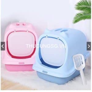 Nhà vệ sinh tai mèo nửa kính