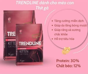 Thức ăn mèo con TrendLine Kitten 1kg - bao