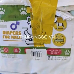 Tã bỉm chó đực KAMT size L - Bao 12 cái