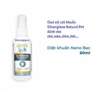 Xịt sát khuẩn nano bạc silvergiene 60ml - chai