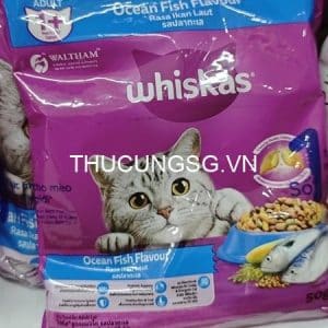 Thức ăn mèo lớn whiskas cá biển gói 400g - Gói