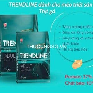 Thức ăn mèo lớn TrendLine Adult 1kg triệt sản - bao
