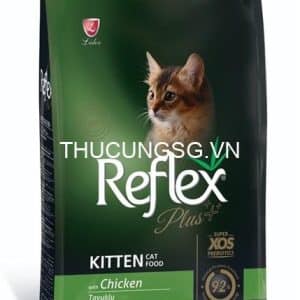 Thức ăn hạt mèo Reflex Plus Kitten vị gà 1.5kg - gói