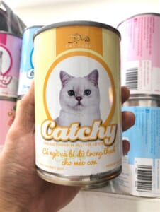 Pate mèo con Catchy kitten lon 400g