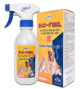 Xịt Bio Finil diệt ve rận chó mèo 250ml - chai