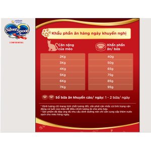 Hạt Silver Spoon vị cá hồi 1kg