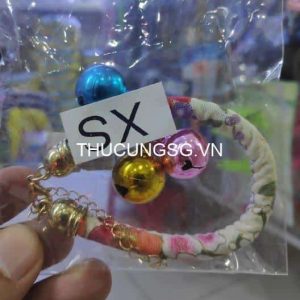 Vòng cổ thổ cẩm 3 chuông sắt