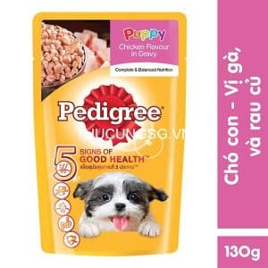 Sốt chó con Pedigree gói 130g vị gà - Gói
