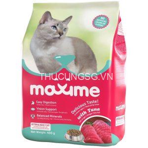 Thức ăn hạt mèo Maxime 400g vị cá ngừ