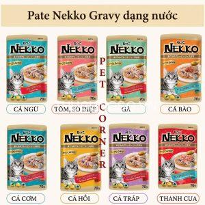 Thức ăn cho mèo nekko gravy dạng nước