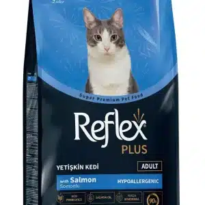 Thức ăn hạt cho mèo trưởng thành Reflex Plus Adult vị Cá hồi đẹp lông - Túi 1.5kg