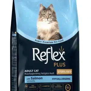 Thức ăn hạt cho mèo trưởng thành triệt sản Reflex Plus Sterilised Adult Cat Food vị Cá hồi - Túi 1.5kg