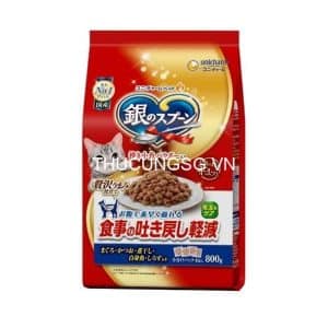 Hạt mèo Silver Spoon bao 800g cá ngừ giảm nôn trớ
