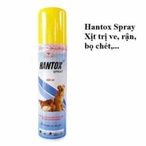 Xịt trị ve rận Hantox spray 300ml - chai
