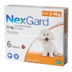 Nexgard 11mg (2-4kg) - Hộp 6v
