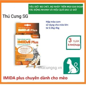 Nhỏ gáy Vemedim Imida plus cho mèo 2.3-4kg - ống