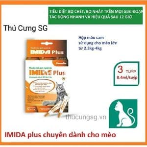 Nhỏ gáy Vemedim Imida plus cho mèo 2.3-4kg - ống