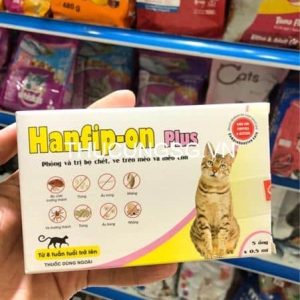 Hanfip onplus 0.5m nhỏ gáy trị ve rận cho mèo
