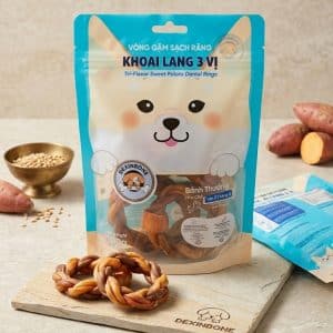 Vòng gặm sạch răng khoai lang 3 vị gói 100g