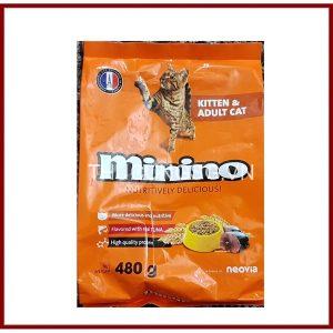 Thức ăn hạt mèo Minino Cam gói 480g